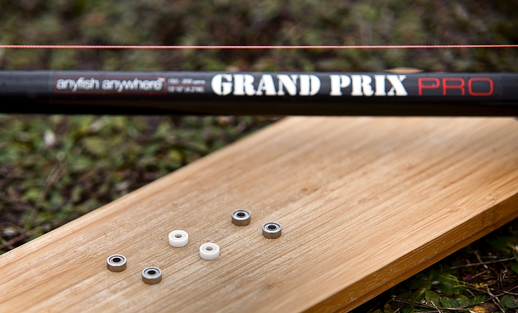 Wędka turniejowa i łożyska do multiplikatorów