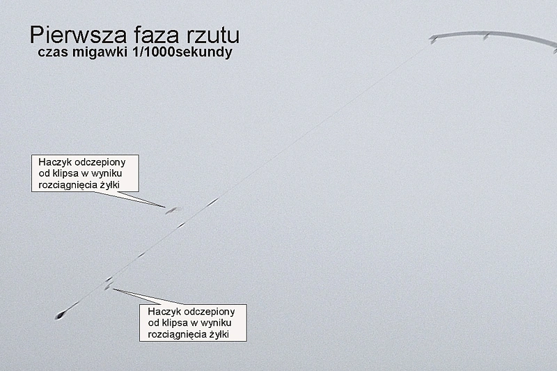 Zrywanie przynęt z haczyków