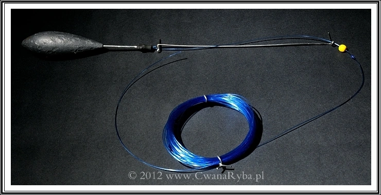 Ogólny widok osadzenia sanek do łowienia wysoko w toni