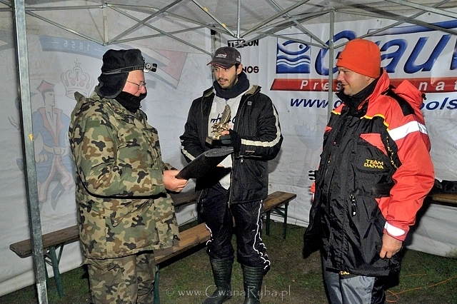 Zwycięzcą został Romuald Kiełczewski, który również zdobył nagrodę za najdłuższą rybę zawodów