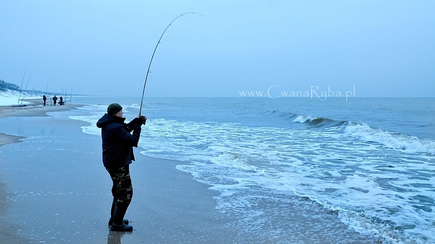 Chwilowe emocje ustąpiły, gdy holowana ryba okazała się gałęzią