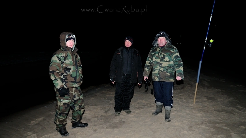 Nocne surfcastingowe zimowe pogaduchy