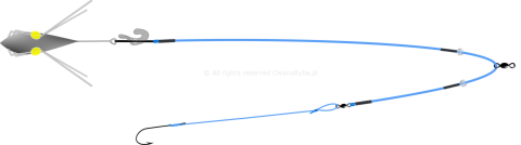 Schemat budowy zestawu na flądry Platessa Clip B