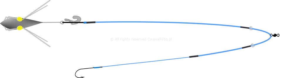 Schemat zestawu na flądry Platessa Clip C