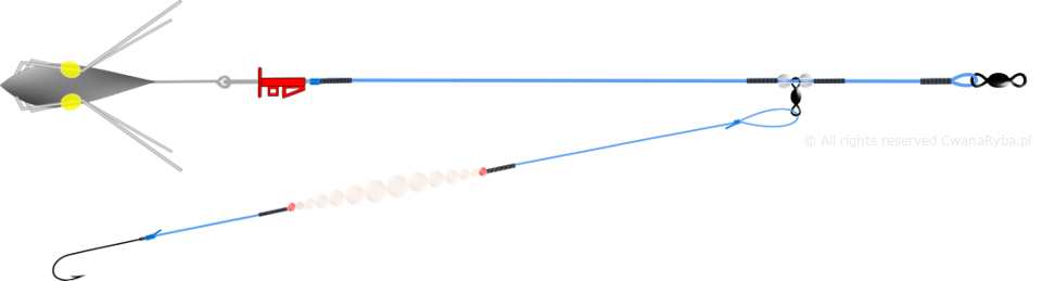 Zestaw na flądry luminescencyjny Platessa Lumi Clip Arenic A