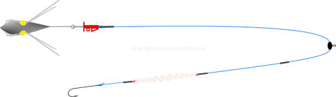 Schemat budowy zestawu do surfcastingu Platessa Lumi Clip Arenic C