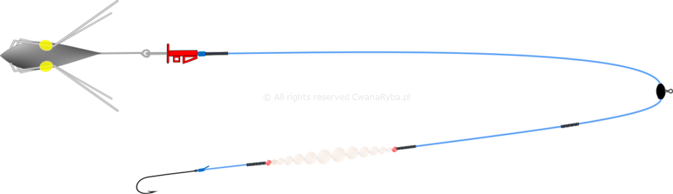 Zestaw na flądry luminescencyjny Platessa Lumi Clip Arenic C