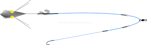 Schemat budowy zestawu do surfcastingu Short Clip C